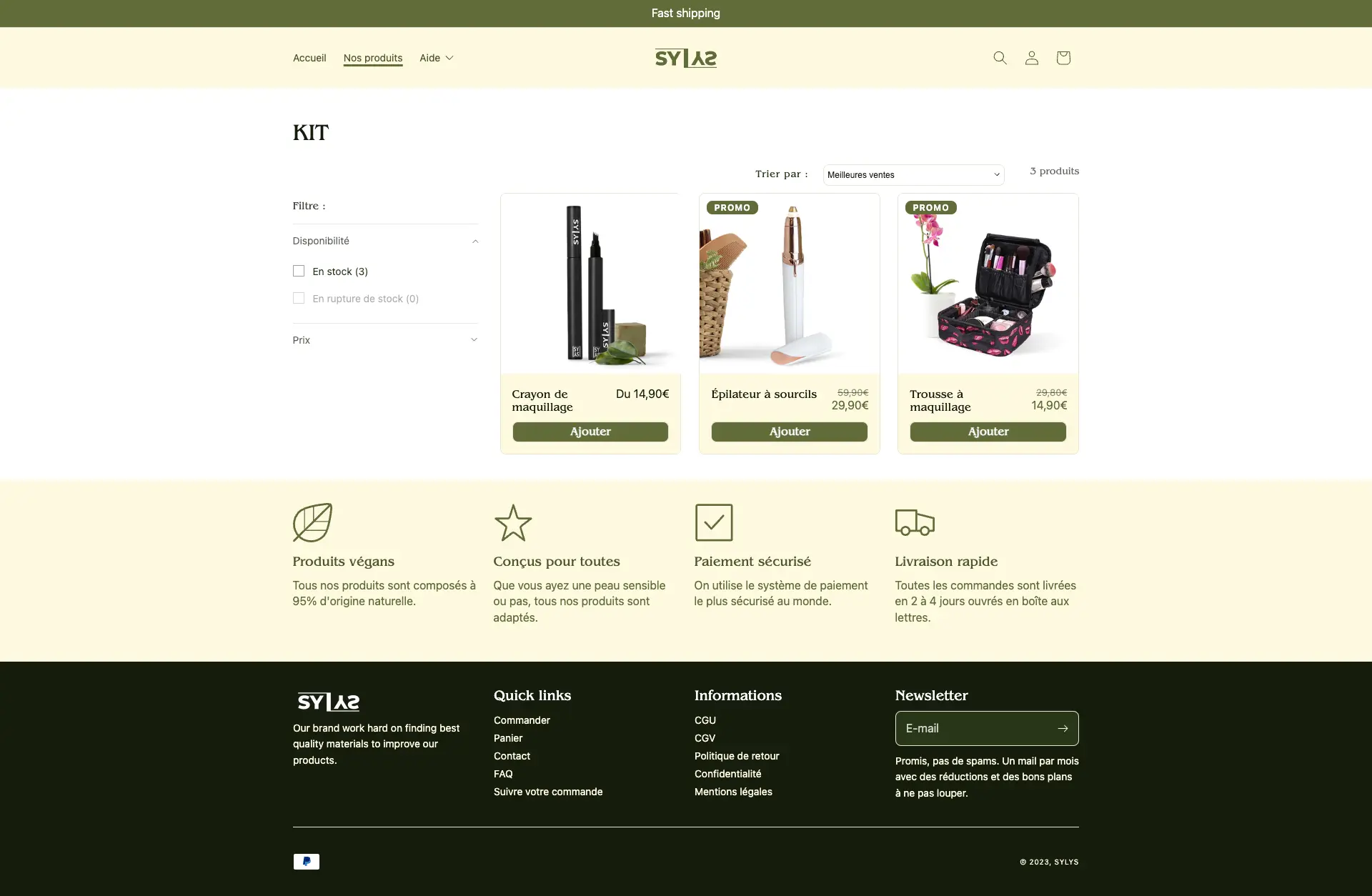 Collections Page